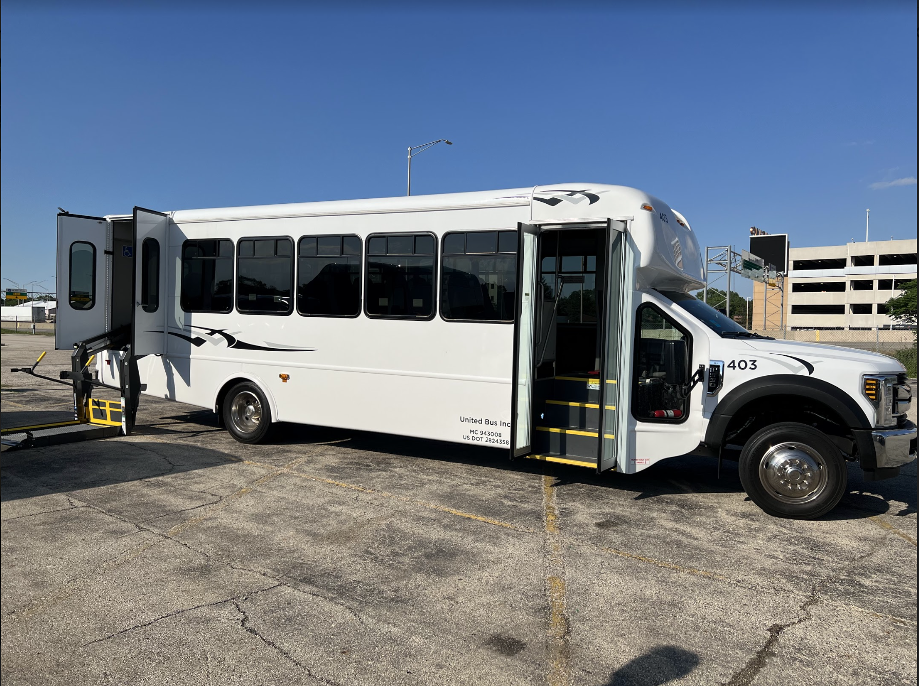 Charter Bus with ADA Accessibility