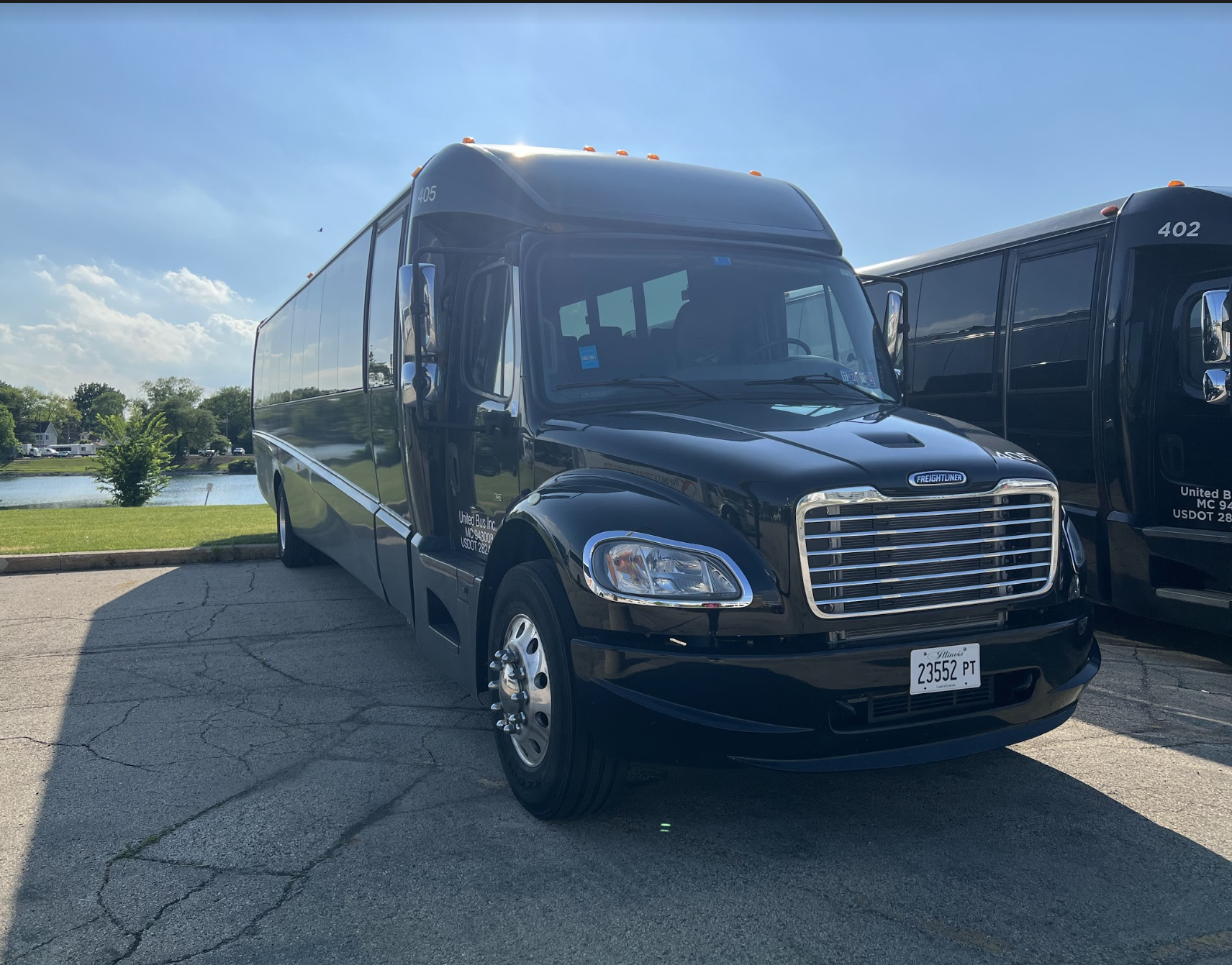 Mini Coach Bus 39 passenger exterior