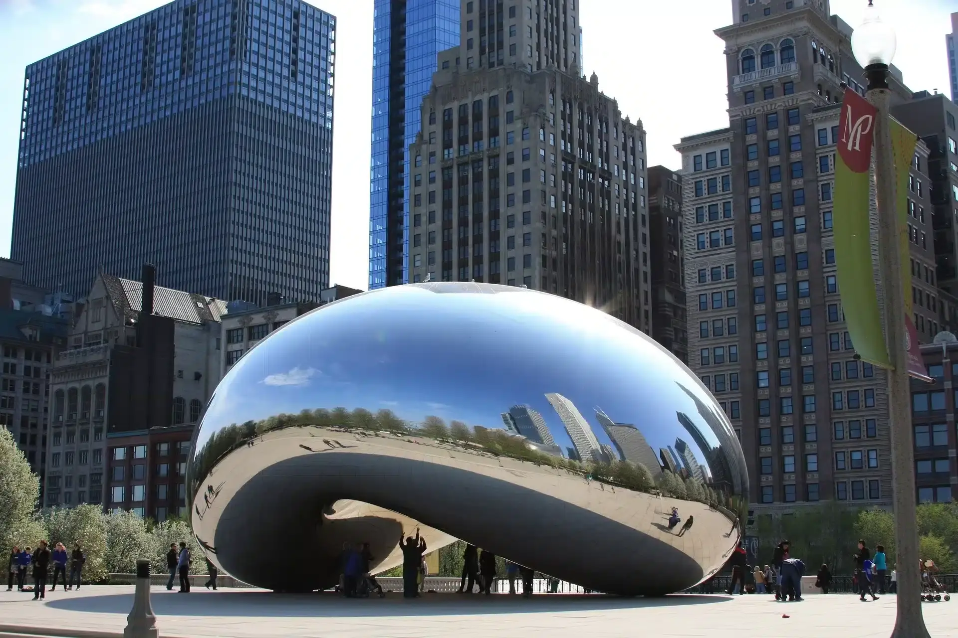 View of the Bean in Chicago